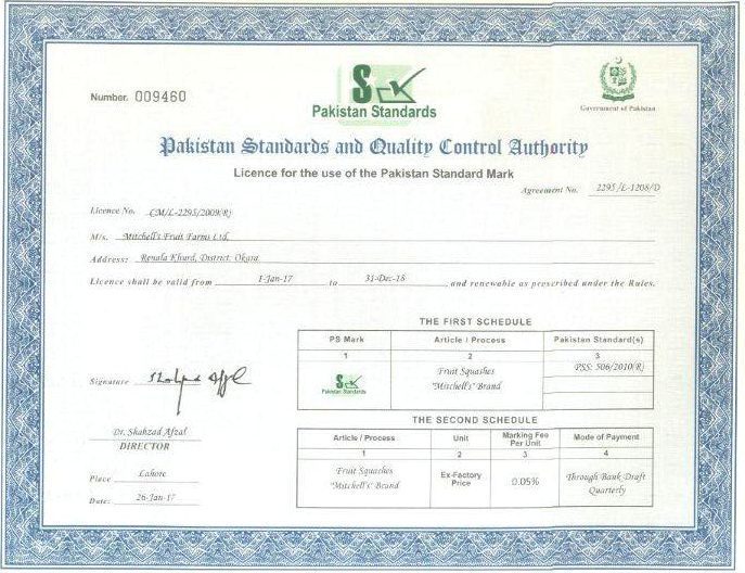 PSQCA Licence
